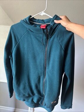 Nike Teal Green side Zip-Up Hoodie